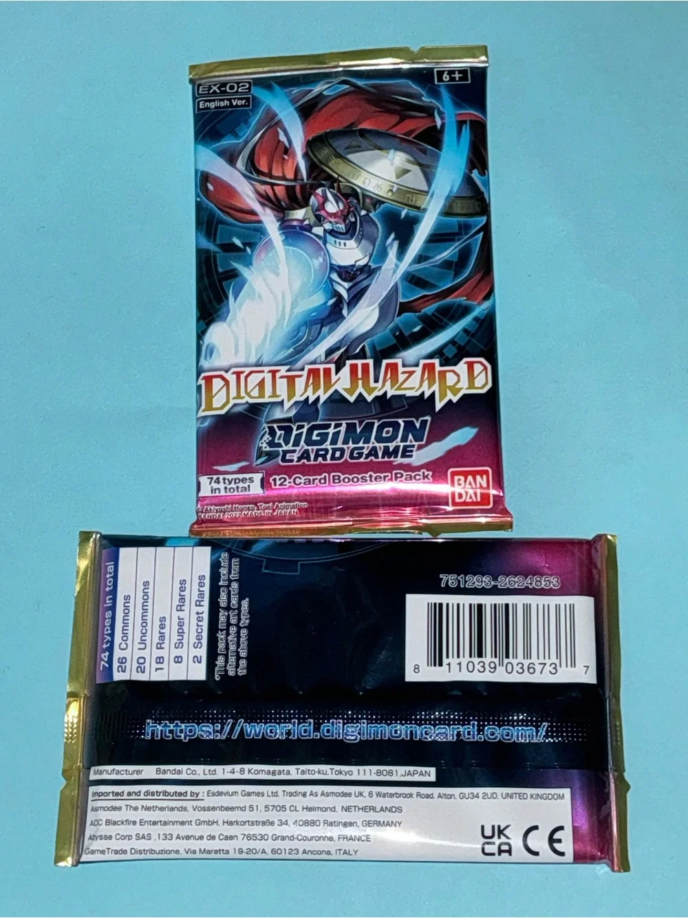 Digimon Card Game Booster Pack 12 Cards